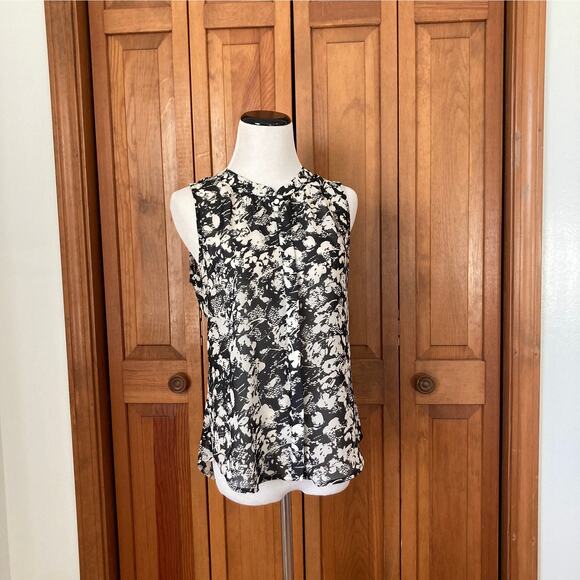 Banana Republic Sheer Buttondown Blouse, Size S - Picture 1 of 6